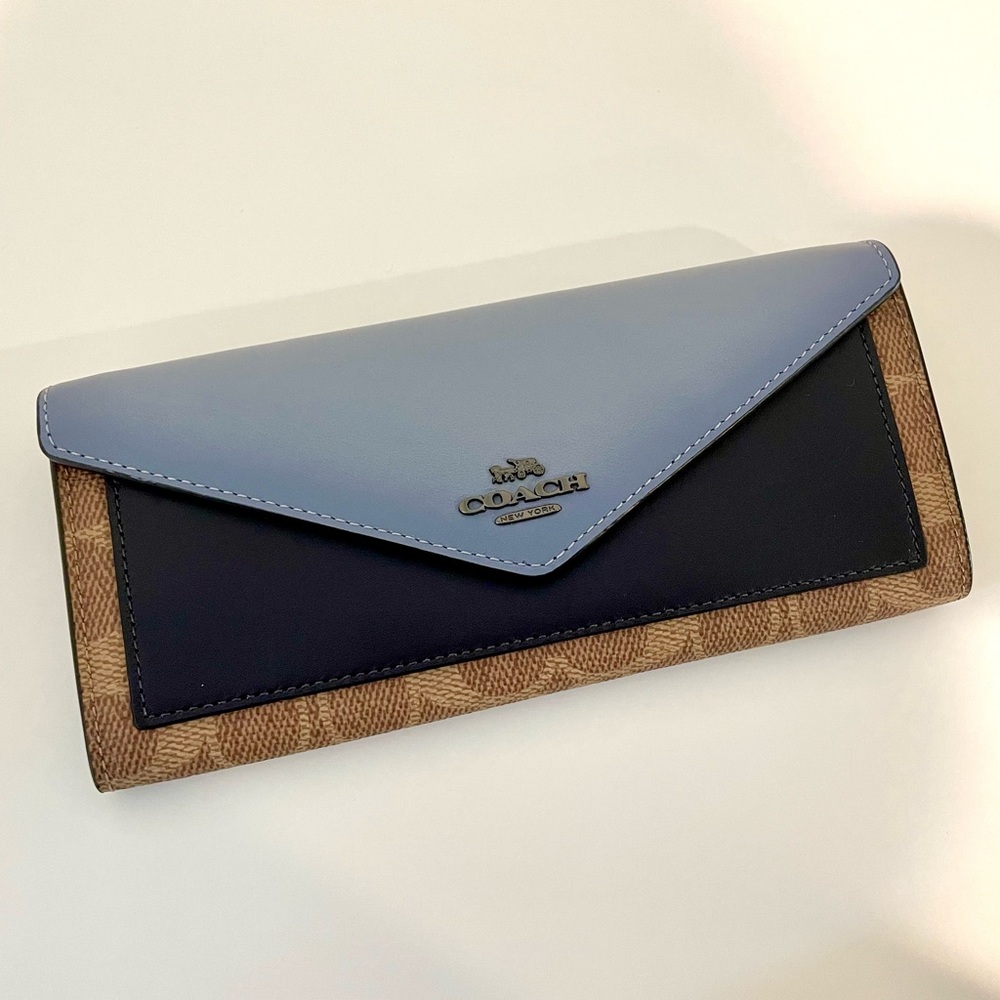 Coach Soft Wallet in Colorblock